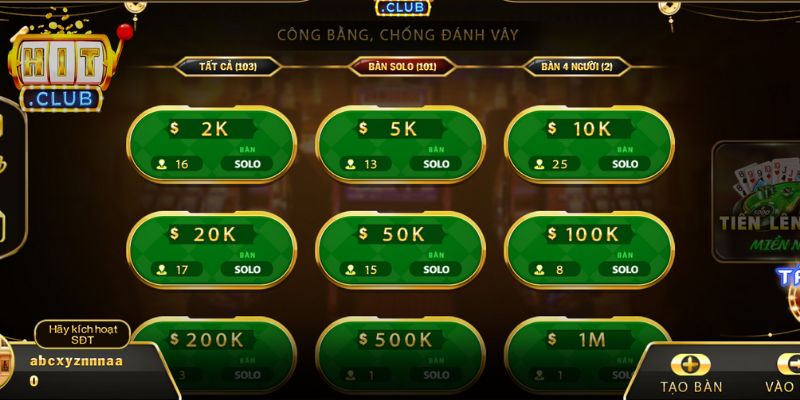 Tiến Lên Miền Nam Hitclub - Lối Chơi Giàu Chiến Thuật 2 Tình huống sử dụng bộ bốn để chặn quân mạnh